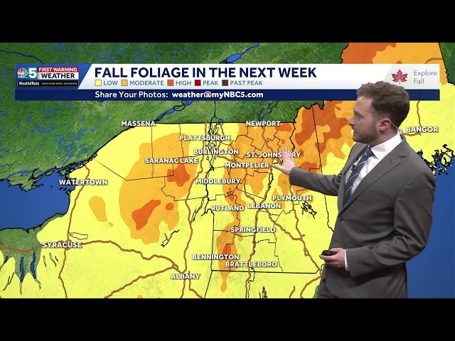 Fall foliage forecast: Some areas in Vermont, Northern New York seeing high color