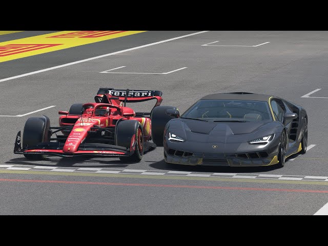 Ferrari F1 2024 vs Lamborghini Centenario - Monza