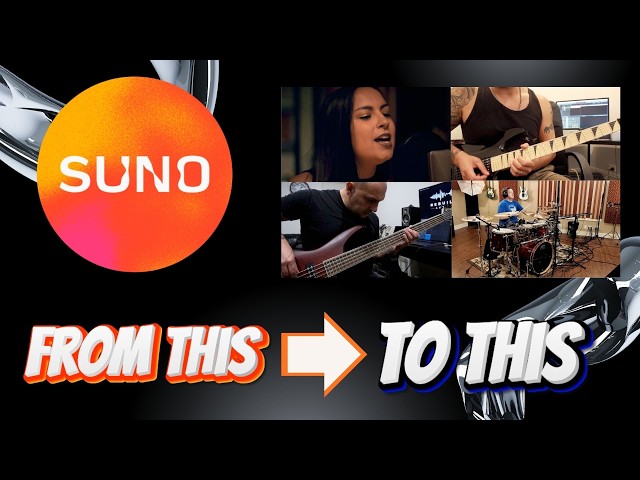 How we turned Suno AI tracks into a real band studio track (Rebuilt Audio Launch Video)