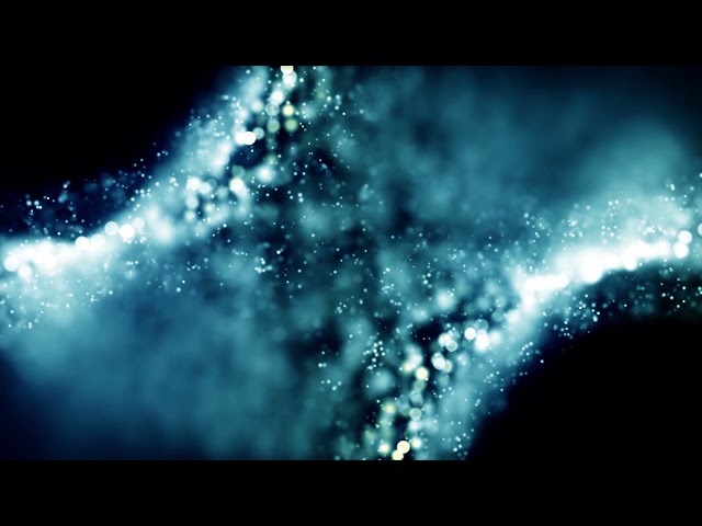 3D CGI Blue Particle Waves  [Royalty-Free / No copyright / Stock Video]