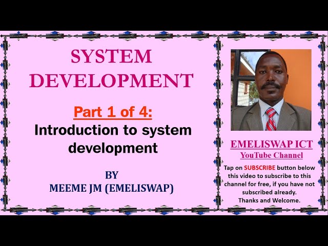 System Development | Introduction (System Concept)