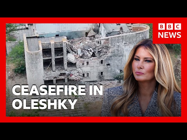 Russia and Ukraine praise surprise statement from US First Lady Melania Trump | BBC News
