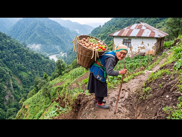 A 98-Year-Old Lonely Woman's Self-Sufficient Life in the Wild Mountains