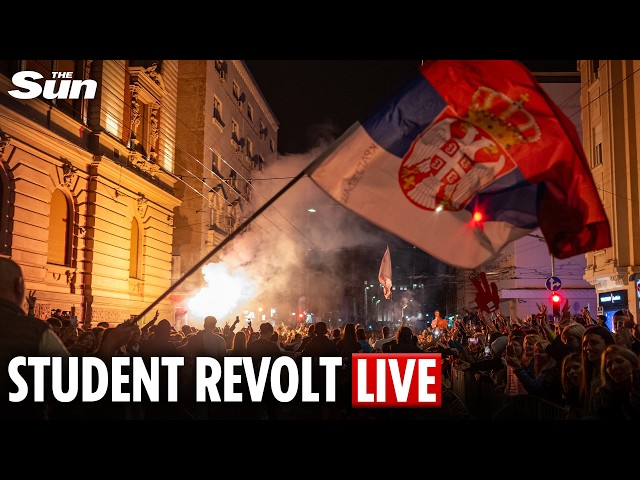 LIVE: Serbia’s student movement holds major rally in Belgrade ahead of election