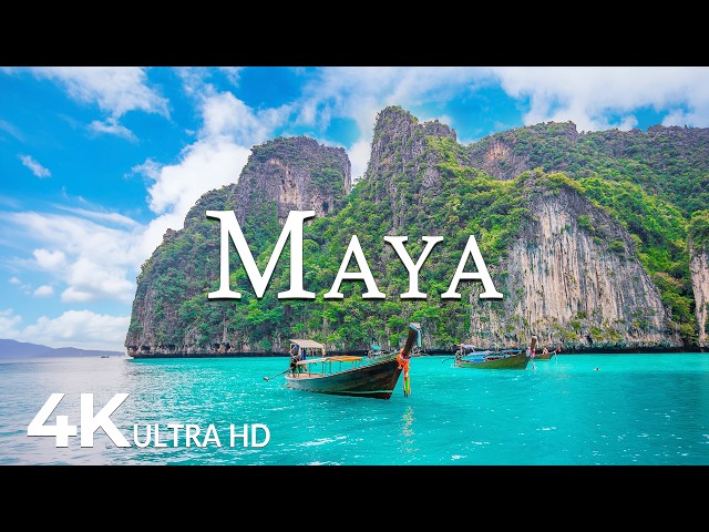 FLYING OVER MAYA (4K UHD) – Soothing Music Along With Beautiful Nature Video - 4K Video ULTRA HD