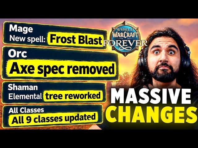 Blizzard Just Dropped MASSIVE Racial & Class Changes in WoW Forever...