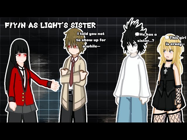 DEATH NOTE react to F!Y/n (Yumeko Jabami) as Light's sister // Gacha React 