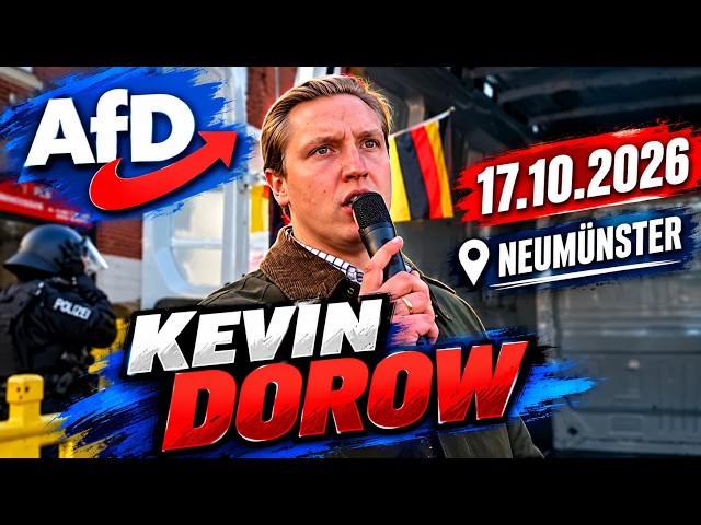 Kevin Dorow (AfD) | Speech in Neumünster on October 17, 2026 #viral