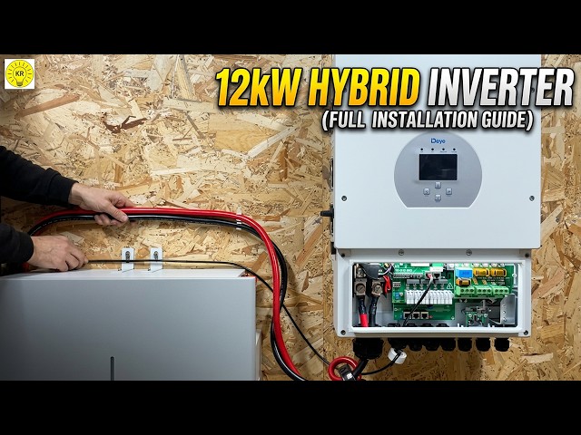 Deye 12kW Hybrid Inverter + 10.24kWh Battery | Full Installation & Setup