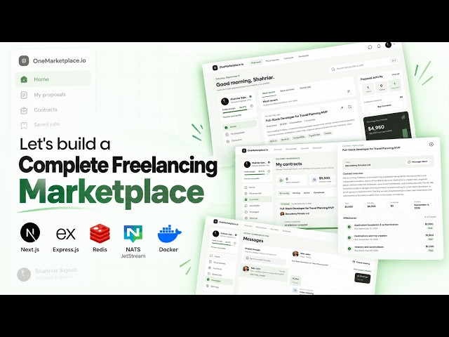 Let’s Build a Freelancing Marketplace Application from Scratch | Express JS | Next JS | SSE | Part 1