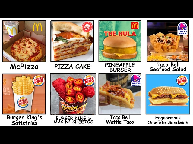 10 Weird Fast Food Items That Don't Exist Anymore Explained In 13 Minutes
