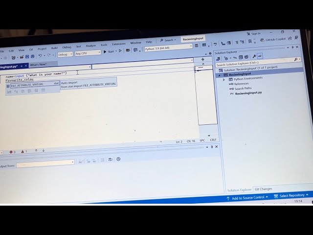 Receiving Input in Python Tutorial for Beginners