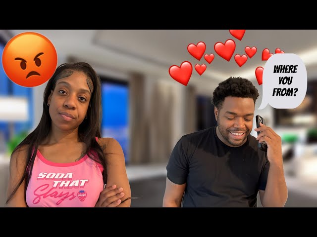 FLIRTING A CUSTOMER SERVICE REP IN FRONT OF MY WIFE   *she big MAD*