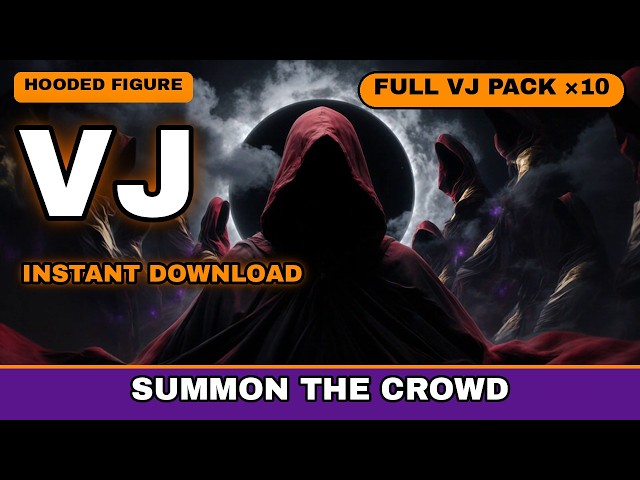Eclipse Storm Hooded Figure VJ Loop