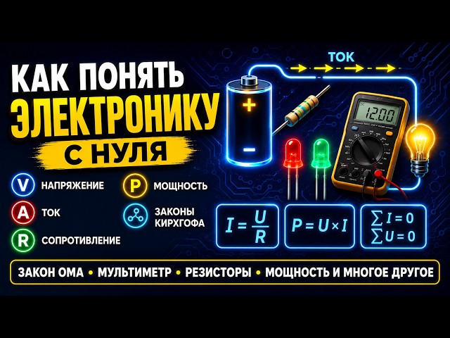 Electronics for Beginners: Ohm’s Law, Multimeter, Resistors, Power & Kirchhoff’s Laws