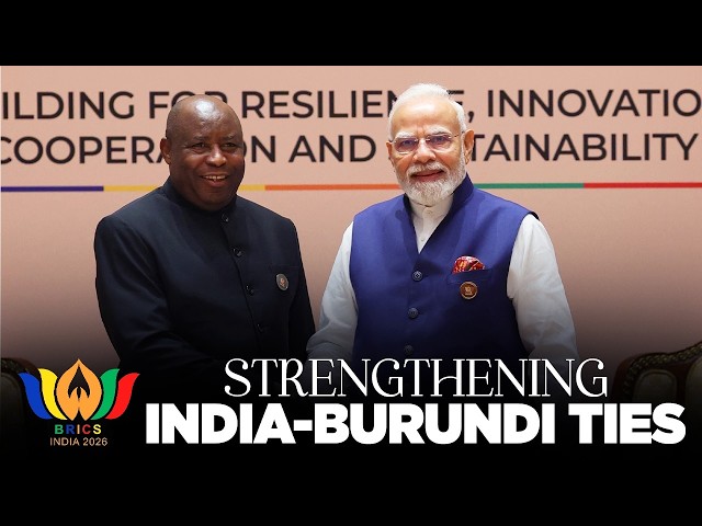 PM Modi holds a meeting with President Evariste Ndayishimiye of Burundi