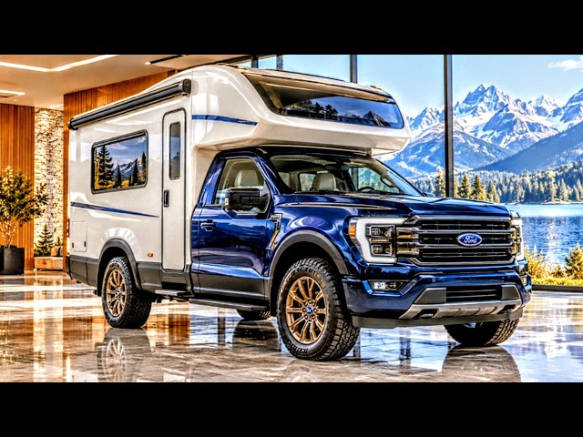 This 2027 Ford-Inspired Camper Hides a Full Outdoor Kitchen