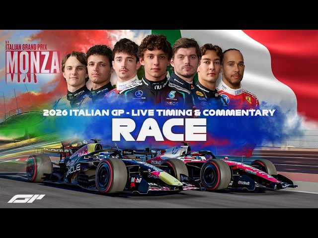 LIVE 🔴 | F1 - 2026 ITALIAN GP - Monza | Race | Timing & Commentary with SIM Footage