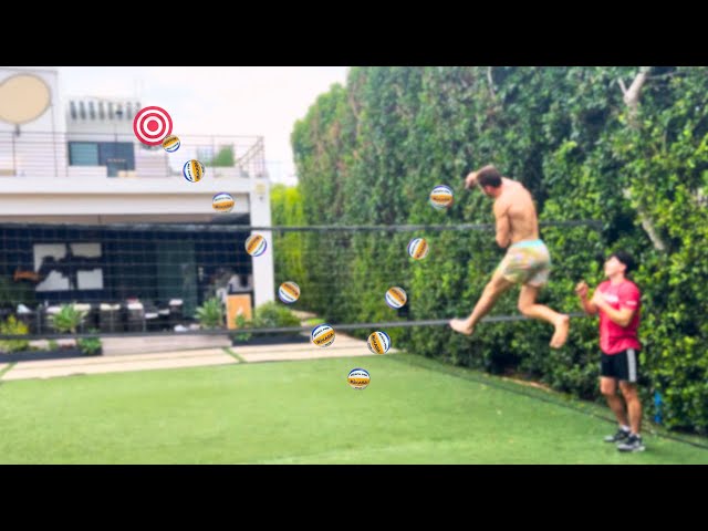 INSANE BACKYARD VOLLEYBALL CHALLENGE