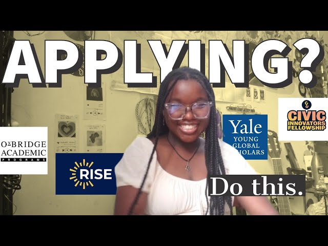 How to apply to summer, online and gap year programs 💡| How I got into YYGS, RISE, NYAS & more
