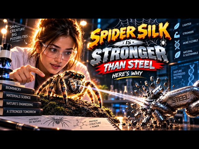 Spider Silk Is Stronger Than Steel — Here’s Why #SpiderSilk #Biotechnology #Science #Engineering 