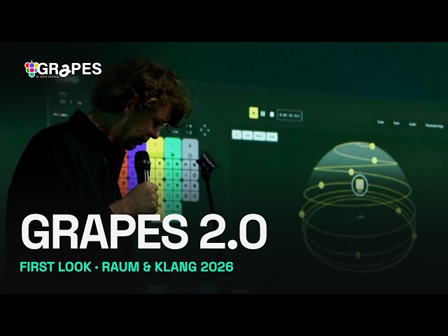 Grapes 3D 2.0 • Preview • 3D Canvas, Timecode & OSC • Felix Deufel at Raum & Klang 2026