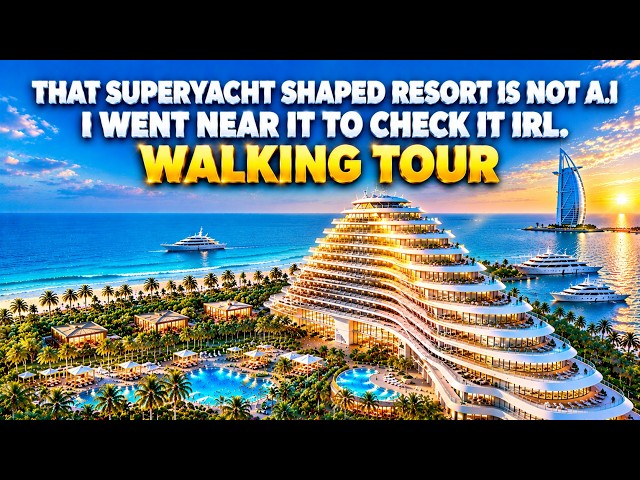 Walking Around Dubai’s Multi-Billion Dollar Superyacht Hotel! #JumeirahMarsaAlArab, #POVWalk, #dubai