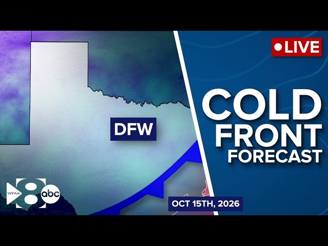 LIVE FORECAST: Cold Front Arrives Tonight