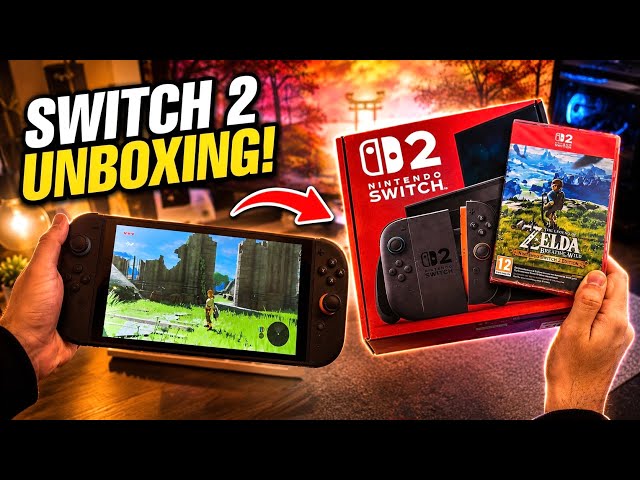 I Finally Got Nintendo Switch 2… and It Looks INSANE😳🔥 (Zelda Gameplay + Unboxing)