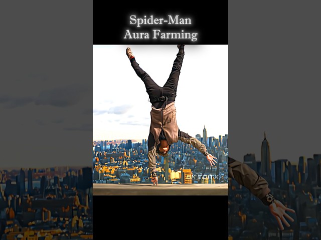 Spider-Man Aura Farming 🗿🥵💯 #shorts #spiderman #marvel