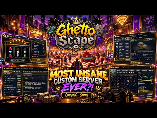 GhettoScape: *Most INSANE Custom Server 2026?* Server Showcase & HUGE G/A