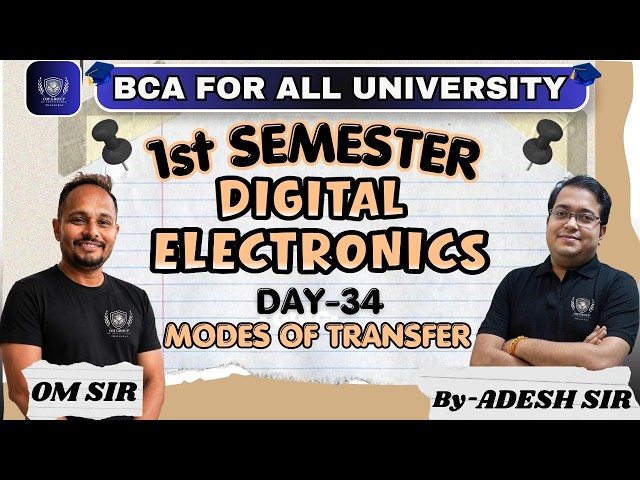 #bca Modes of Transfer | Digital Electronics Day-33 | BCA 1st Semester #viral