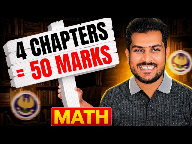 4 Topics = 50 Marks Confirmed|| CA Foundation Math Important topics|| Sep 26