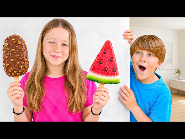 Nastya's friends are making healthy ice cream