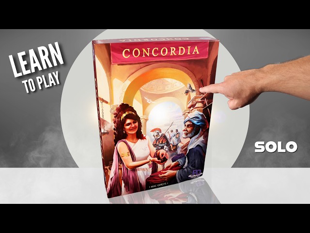 Concordia Solitaria Solo Playthrough & Tutorial | Learn to Play