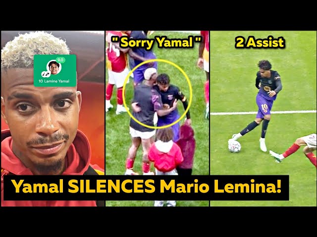 Mario Lemina HUGS Yamal After His CRAZY 2 Assist for Barcelona vs Galatasaray Reactions