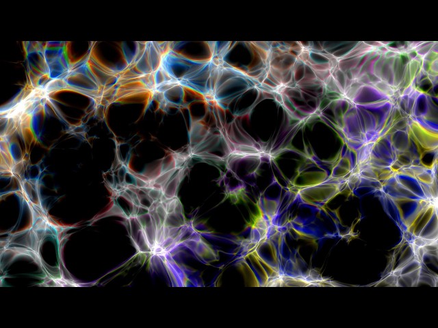 4K Cosmic Web Colorful Background Loop 3 Hour Ambient Visual