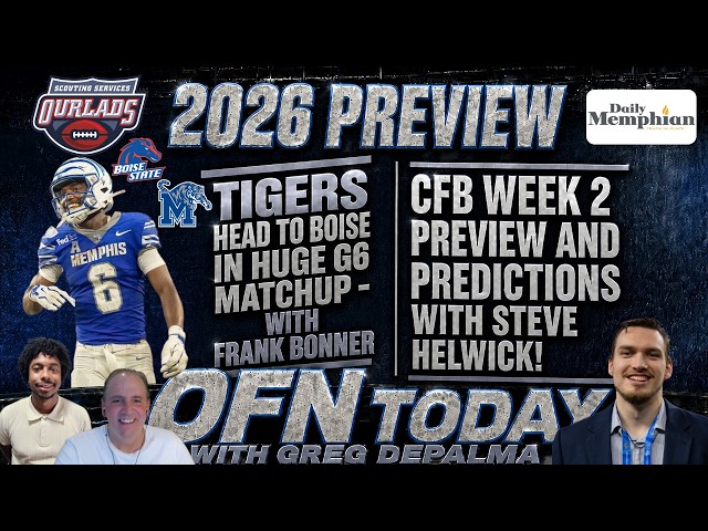 Memphis Tigers - CFB Predictions - CFB Week 2 Picks