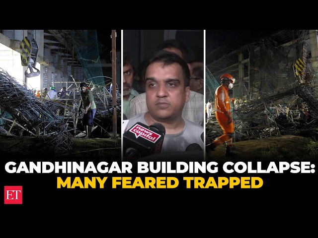 Gujarat building collapse: Under-construction building portion collapses in Gandhinagar, 15 rescued