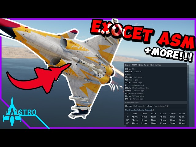 Exocet ASMs + Bomber Changes + More - Sky Odyssey Dev Update 4