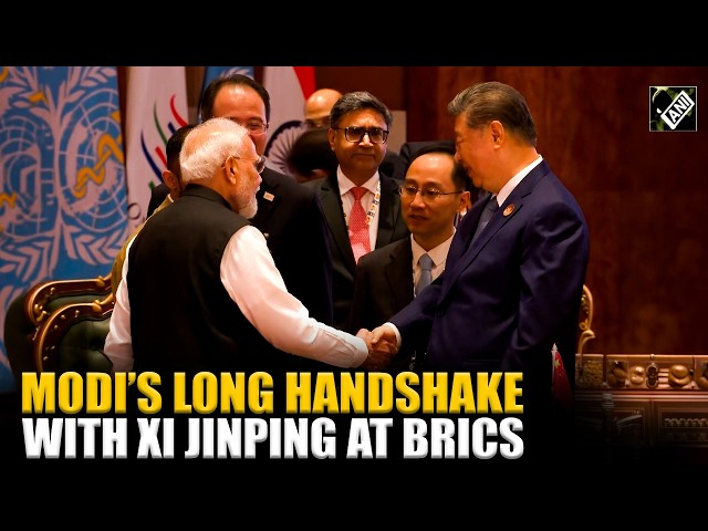 PM Modi, Xi Jinping Shake Hands After BRICS Member Countries’ Closed Session