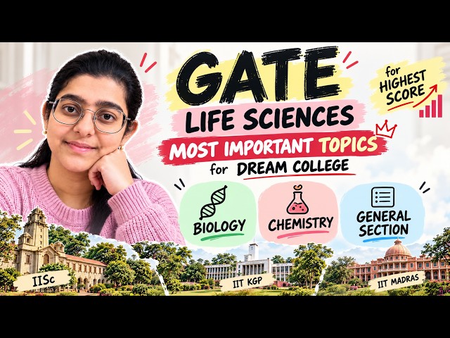 GATE XL - Life Science 2027 | MOST RECURRING TOPICS 🔥 | 30 IMPORTANT TOPICS TO FOCUS ON