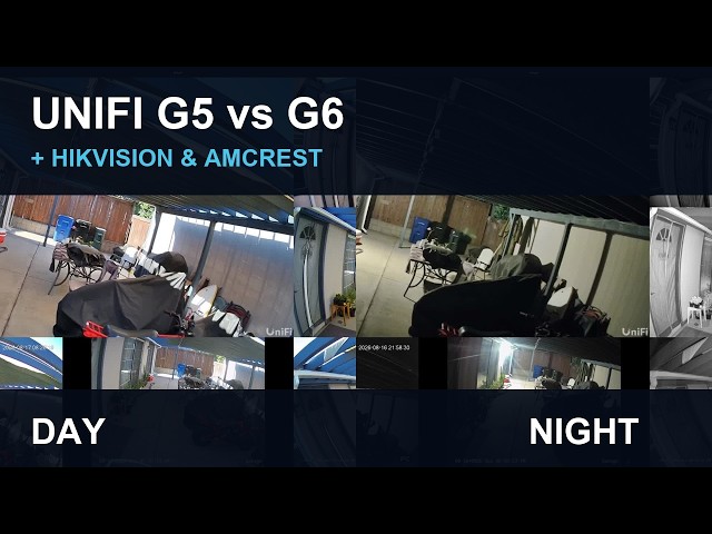 UniFi G6 vs G5, Hikvision & Amcrest | 4K Day & Night Camera Comparison
