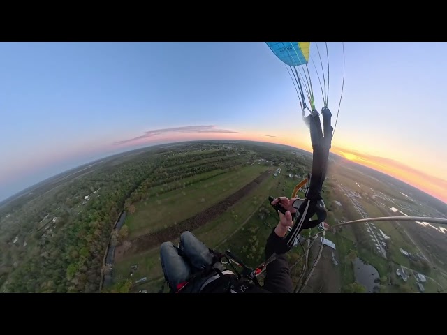 My fourth paramotor flight ever without training!