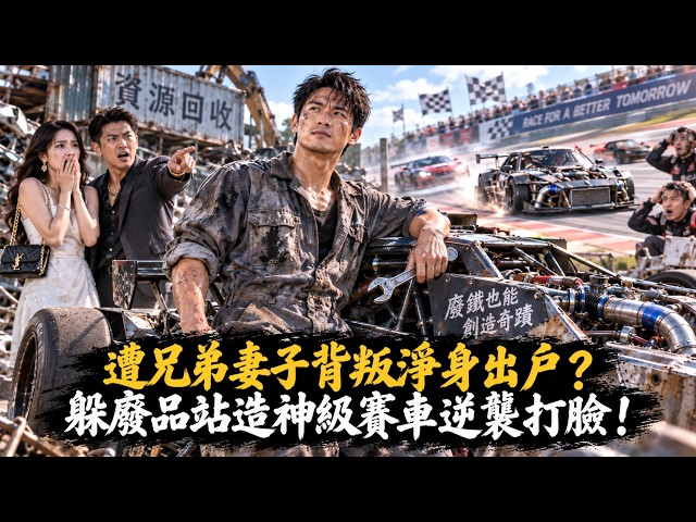 遭兄弟妻子背叛淨身出戶？躲廢品站徒手造出神級賽車，賽道極限超車逆襲打臉前妻與仇敵！#逆襲 #爽文 #打臉 #漫微追劇