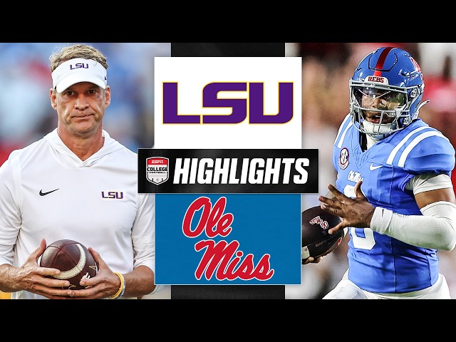 Lane Kiffin’s return 🍿 LSU Tigers vs. Ole Miss Rebels | Full Game Highlights | ESPN College Football