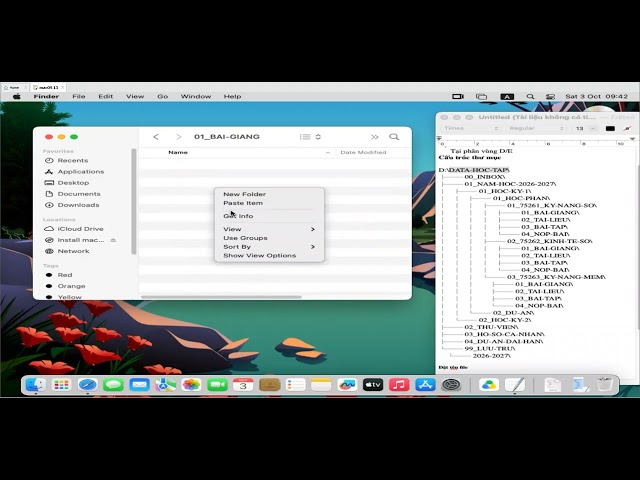 Cách Tổ Chức Thư Mục & File Trên MacOS