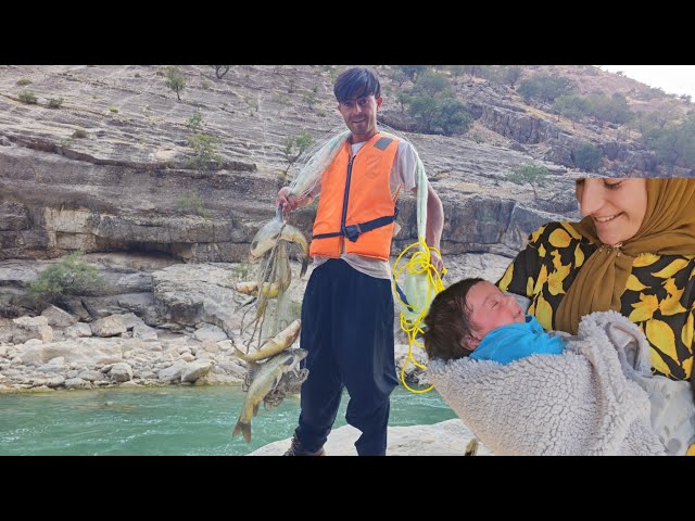 Catching Fresh Fish in the Mountain River | Kamal's Fishing Day 🎣🐟