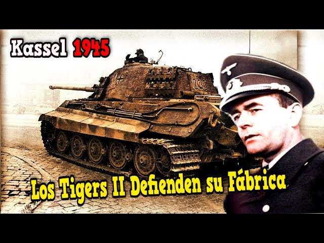 The last 8 Tiger IIs defending their factory in Kassel in April 1945 against Patton
