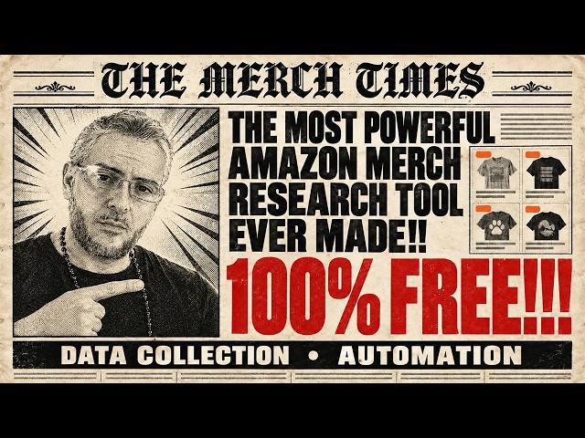 Free Amazon Merch on Demand Niche Research Tool: iScaleMerch Chrome Extension (Full Walkthrough)